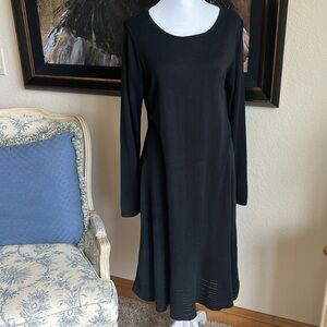 GUC Peruvian Connection Black Dress Size L 100% Cotton
